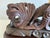 Asian Carved Wood Dragon Roof Tile Lamp & Shade For Sale - Image 10 of 15