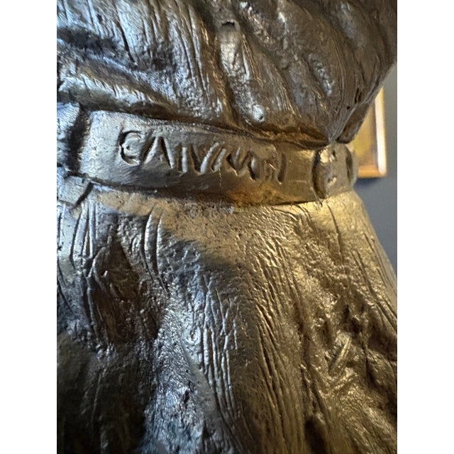Antique Marble & Bronze Mantle Clock in the Style of Louis-Albert Carvin For Sale - Image 15 of 18