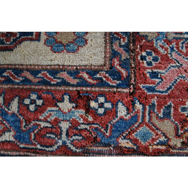 Traditional Hand Knotted Tribal Cream Rug Runner Hooked Medallion Floral 3' X 10' For Sale - Image 12 of 13