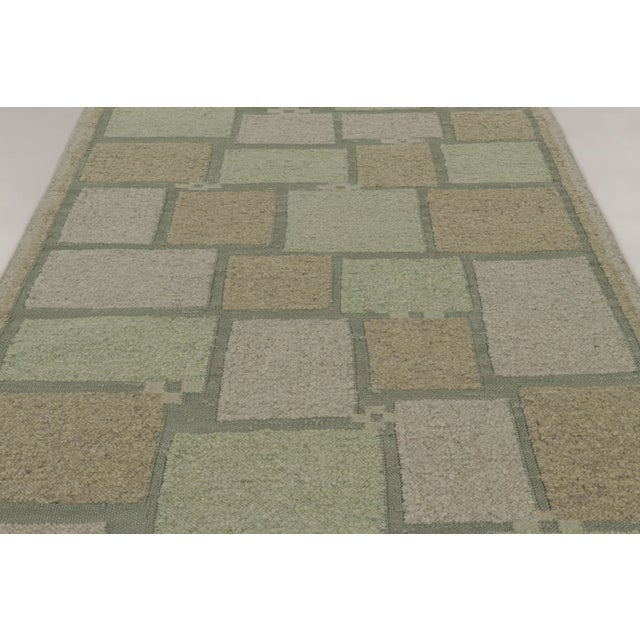 Rug & Kilim Contemporary Scandinavian Style Flatweave Wool Rug, by Rug & Kilim, India For Sale - Image 4 of 9