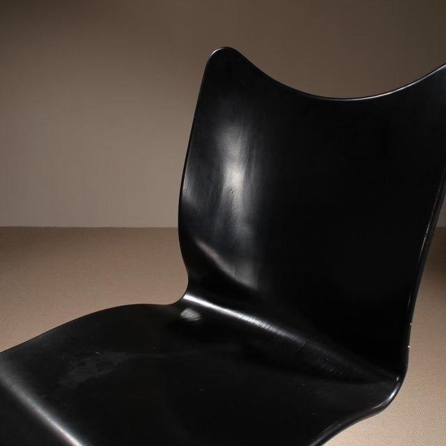 Black Model 275 S-Chair by Verner Panton for Thonet, Germany, 1956 For Sale - Image 8 of 13