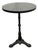 Marble Top Industrial Cast Iron Bistro Table For Sale