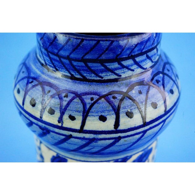 17th Century Albarello Pharmacy Jar in Ligurian Ceramic, Italy For Sale - Image 15 of 18
