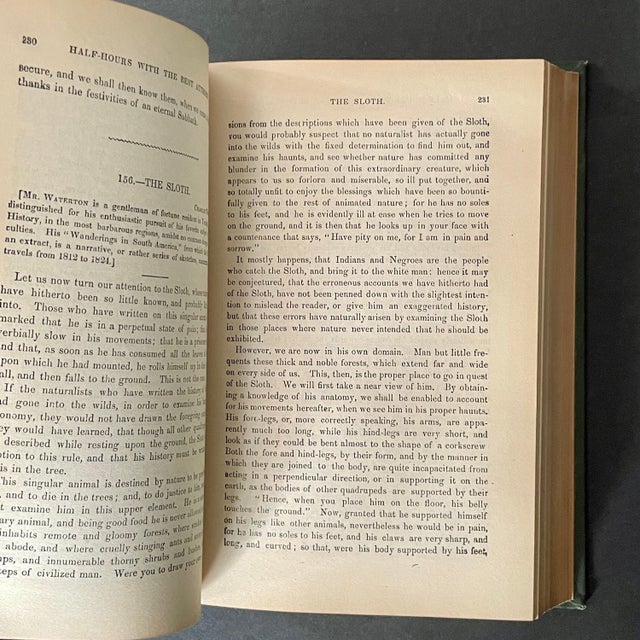 Antique Book "Half Hours With the Best Authors" Volume III by Charles Knight – Rare Porter & Coates Philadelphia Edition For Sale In Miami - Image 6 of 9