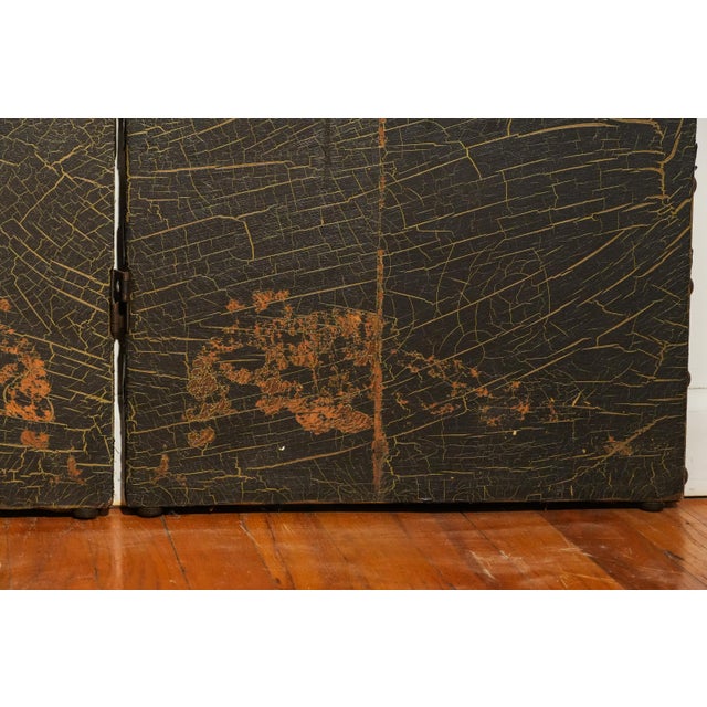 Three Panel Screen Room Divider Antique Hand Painted English Country Horse Scene For Sale - Image 15 of 18