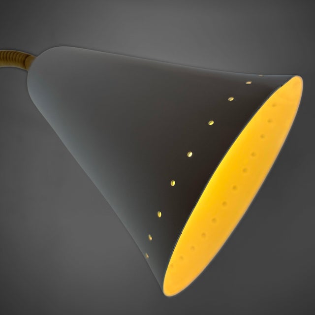Scandinavian Wall Lamp 8826 in Brass and Steel from Böhlmarks, Sweden, 1940s For Sale - Image 4 of 12