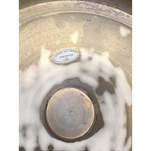 Mid 20th Century Chinese Brass Vase or Umbrella Holder For Sale - Image 16 of 16