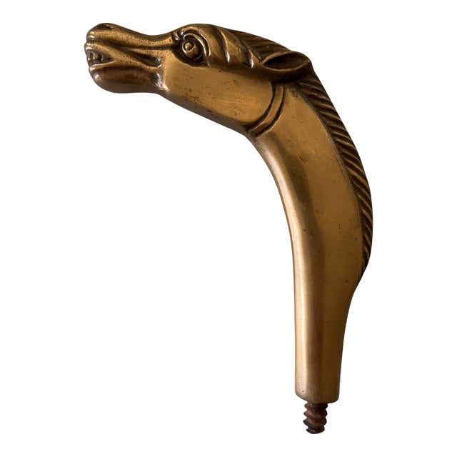 Vintage Solid Brass Horse Head For Sale