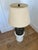 Vintage Volcanic Glaze Ceramic Table Lamp With Original Shade For Sale In Los Angeles - Image 6 of 7