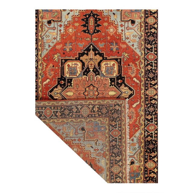 Textile Pasargad DC Fine Hand Knotted Persian Serapi Design Rug For Sale - Image 7 of 8