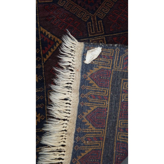 Black Decorative Rug with Dark Shades For Sale - Image 8 of 9