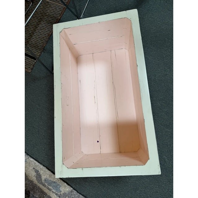 Pink + White Stacking Shelves, Set of Three For Sale - Image 4 of 12