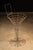 Mid-Century Modern Mid 20th Century Large Figural Wire Frame Martini Glass Store Display With Sign Frame For Sale - Image 3 of 4