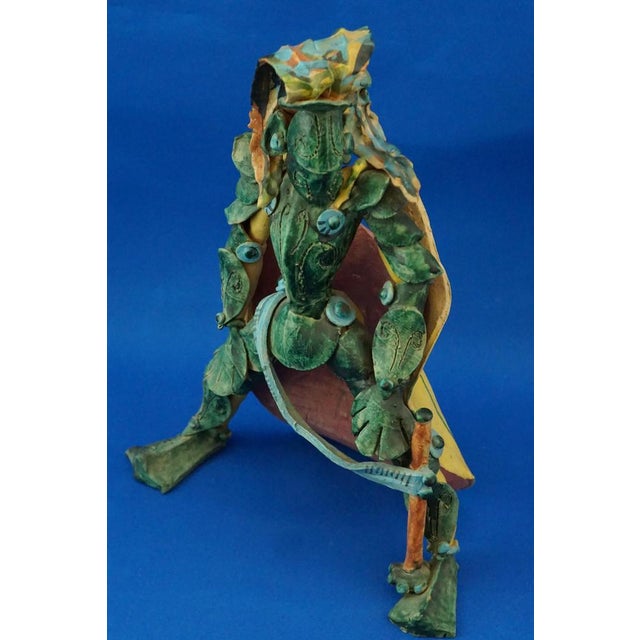 20th Century Ceramic Sculpture of a Medieval Knight by Dino Caruso, Italy For Sale - Image 10 of 18