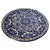 Large Italian Ceramic Serving Platter with Blue Floral & Botanical Motifs, 1970s For Sale - Image 14 of 14