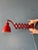 Red mid century Hala scissor wall lamp made out of metal. The lamp can easily be extended and folded with the scissor...