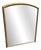 Large Antique English Shaped Top Gilt Overmantle Mirror, 19th Century For Sale