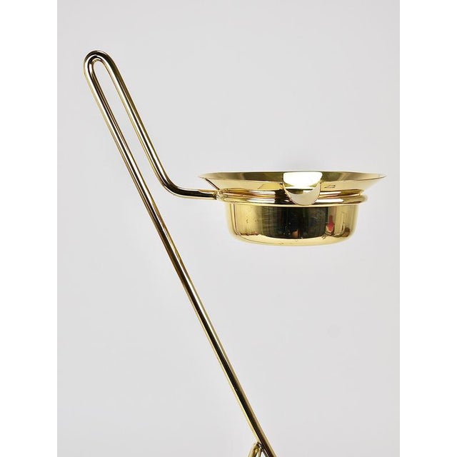 Metal Brass Standing Floor Ashtray by Carl Auböck, Austria, 1950s For Sale - Image 7 of 18