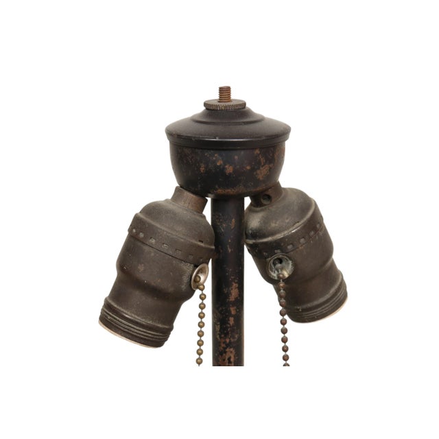 Antique Italian Majolica Table Lamps - a Pair For Sale - Image 4 of 11