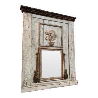 Antique Trumeau Mirror For Sale