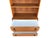 Restored 1960s Danish Modern Bookcase Cabinet With Carved Pulls & Sliding Doors For Sale - Image 12 of 17