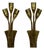 Mid-Century Modern Italian Brass Sconces from Lumi Milano, 1960s, Set of 2 For Sale