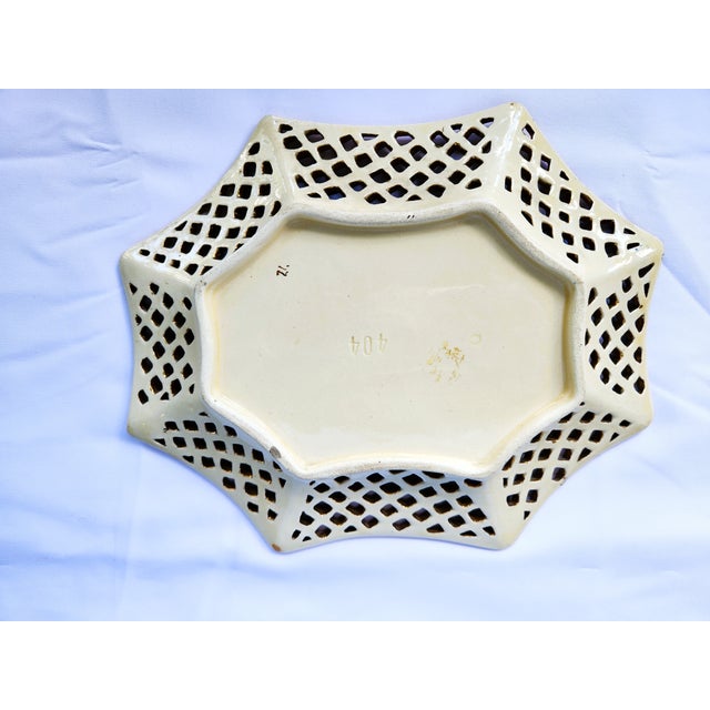 A gift from our friends in Kent, England for our Queen Anne Victorian house, this very charming reticulated plate is a...