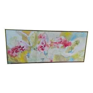 Mid Century Modern Violet Abstract Expressionist Painting