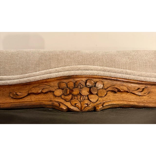 Antique Carved Louis XV Walnut Footstool For Sale - Image 9 of 12