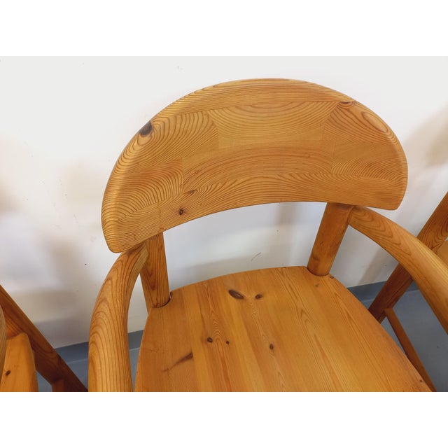 Vintage Scandinavian Armchairs in Pine by Rainer Daumiller, 1960s, Set of 6 For Sale - Image 6 of 18