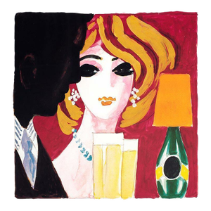Villemot Perrier Cocktail Mondain Authentic Original 1983 Poster on Linen Rare