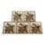 Set of 5 Antique English Victorian Aesthetic Movement Calla Lily Transferware Tiles, Staffordshire, C. 1887 For Sale