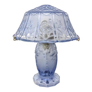 French Art Deco Table Lamp Signed Lorrain Nancy France For Sale