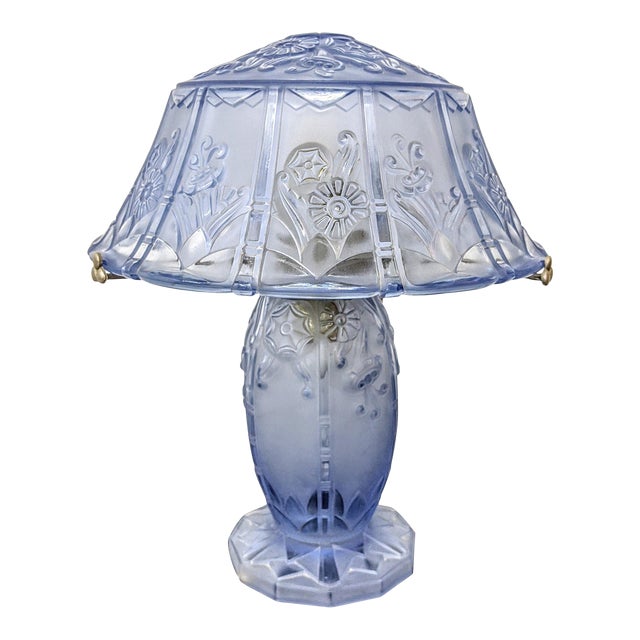 French Art Deco Table Lamp Signed Lorrain Nancy France For Sale