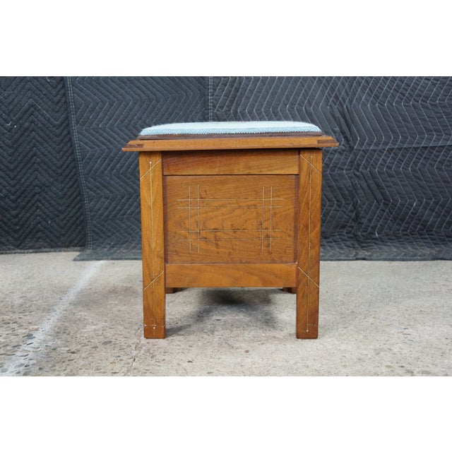 Antique 19th Century Victorian Oak Chamber Pot Commode Toilet Step Stool 16" For Sale - Image 4 of 18