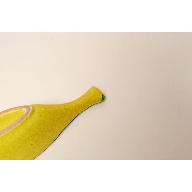 Italian Modernist Yellow, Orange, and Green Glazed Ceramic Fish Form Vide Poche For Sale - Image 14 of 14