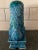 Mid 20th Century Vintage Blue Glazed Ceramic Chinese Foo Dog Sculpture For Sale - Image 5 of 7