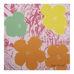 1986 Carnegie Museum of Art Andy Warhol Flowers 70 Lithograph
