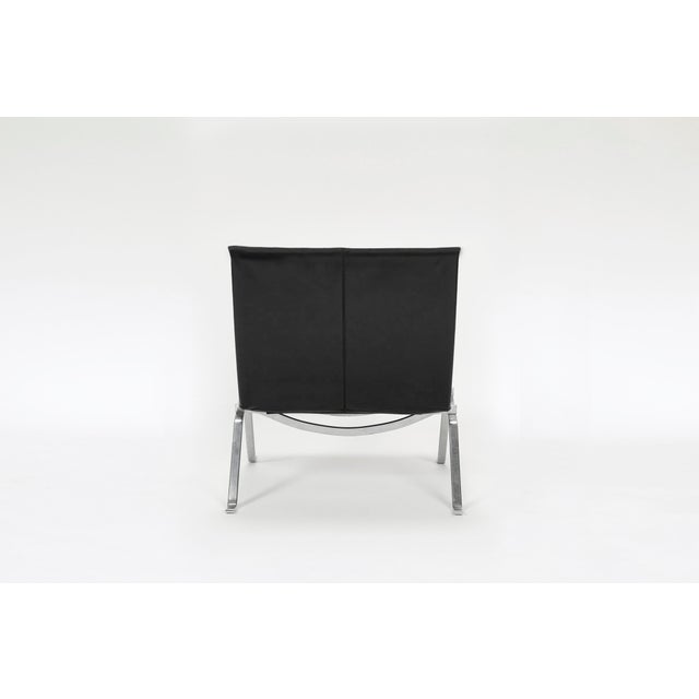 Fritz Hansen Vintage Black PK 22 Chair by Poul Kjærholm for Fritz Hansen, 1950s For Sale - Image 4 of 8