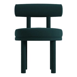 Collector Moca Chair in Boucle Night Blue by Studio Rig For Sale
