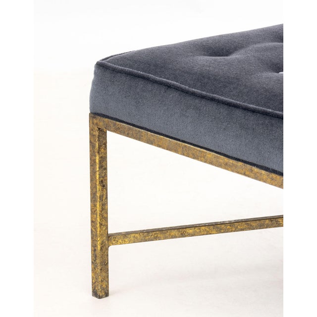 Early 21st Century Modern Blue Mohair Upholstered Daybed For Sale - Image 5 of 9