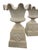 Neoclassical 1930s Pair of Neoclassical Cast Iron Ruffle-Edge Garden Urns on Pedestals For Sale - Image 3 of 8