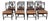 Late 20th Century McGuire Rattan Target Back Dining Chairs Set of 8 For Sale
