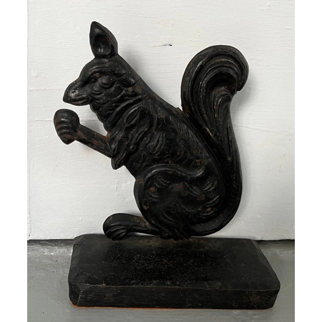 Art Deco Cast Iron Squirrel Door Stop For Sale In New York - Image 6 of 6