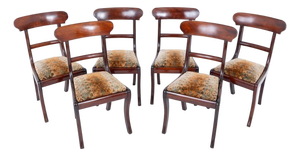 Antique Regency Dining Chairs, 1810, Set of 6