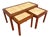 Mid 20th Century Danish Teak & Tile Coffee Table Nest For Sale