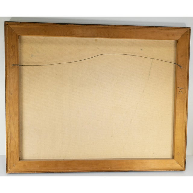 Mid Century Fall Theme Abstract Painting For Sale In New York - Image 6 of 7