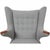 Papa Bear Chair in Grey Hallingdal Fabric by Hans Wegner, 1970s For Sale - Image 6 of 18
