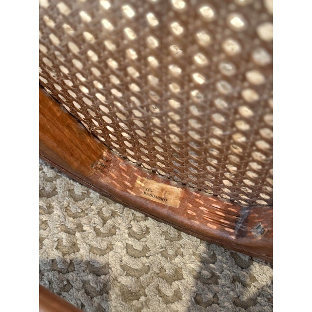 Tan Vintage Bentwood Thonet “Sweetheart” Chair, Circa 1950s, Made in Romania For Sale - Image 8 of 10