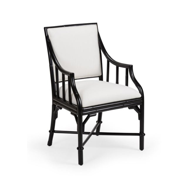 Wildwood Ella Rattan Armchair - Black For Sale In Raleigh - Image 6 of 6